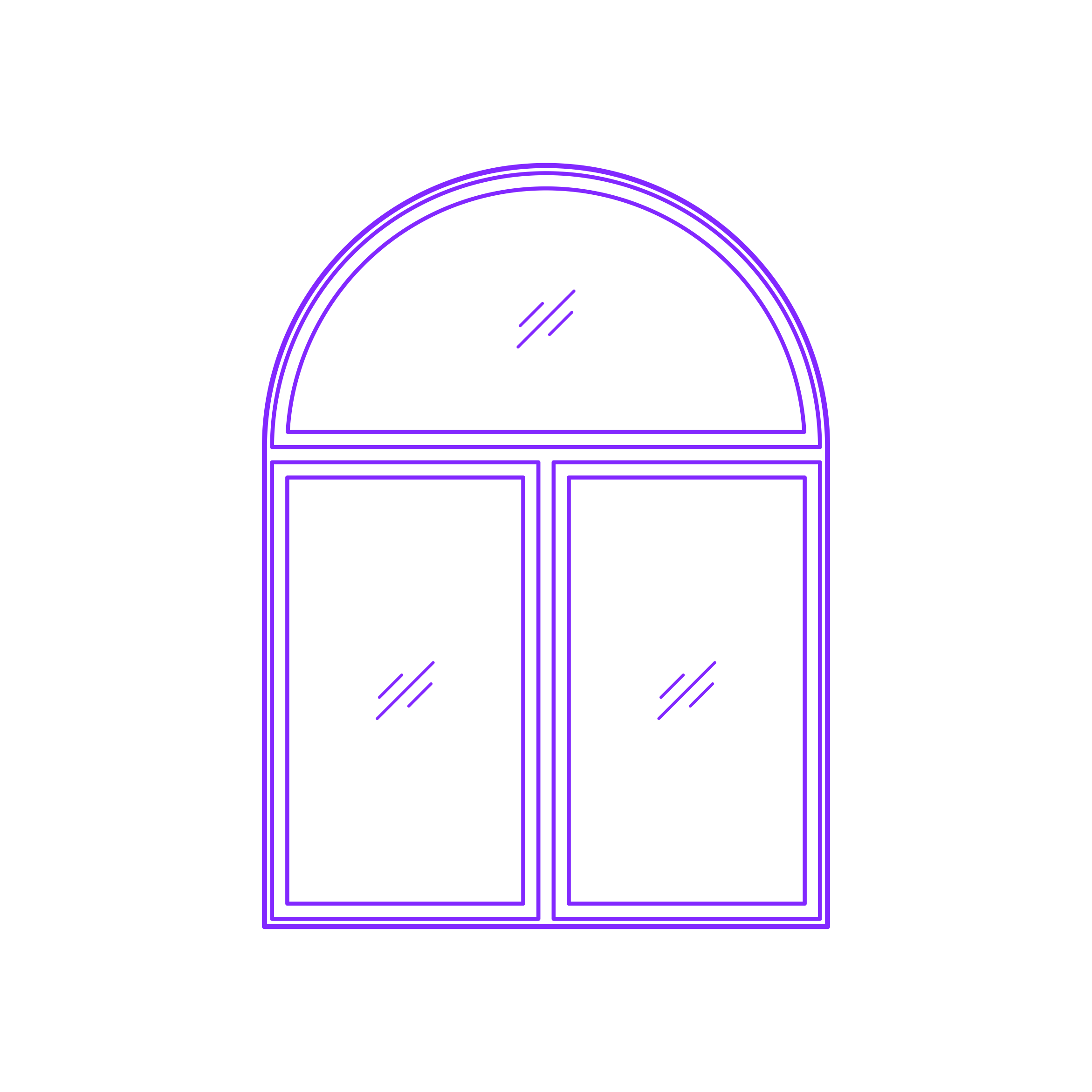 Buildings Combination Windows 2 Wide Half Circle Laser Cut Svg File Free Vectors